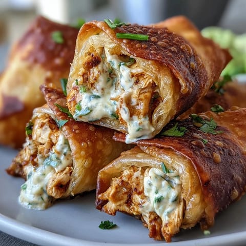 Freshly baked Mini Chicken Chimis with Jalapeño Cream Cheese release steam, showing crispy egg roll wrappers and a side of sour cream.