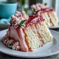 A beautiful Mothers Day cake with pink ombre buttercream, adorned with fresh edible flowers and delicate layers.